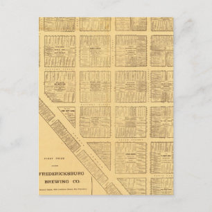 Business Map of San Francisco Postcard