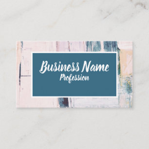 Business Marketing abstract teal Card