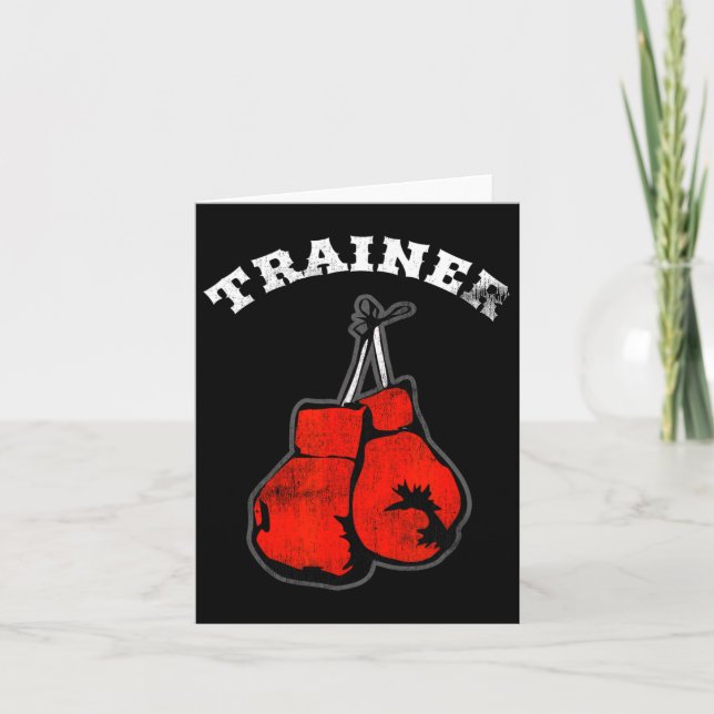Business Marketing - Boxing Trainer  Card (Front)