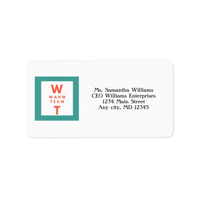 Business Marketing Branding Add Your Logo  Label (Front)