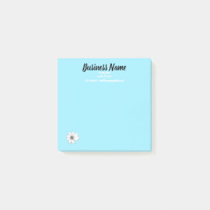 Business Marketing items personalised teal Post-it Notes