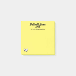 Business Marketing items personalised yellow Post-it Notes