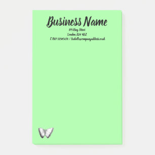 Business Marketing items personalized green Post-it Notes