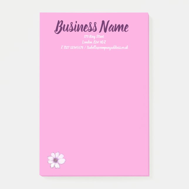 Business Marketing items personalized Post-it Notes (Front)