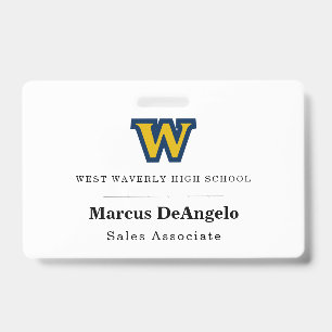 Business Meeting Event Name Tag / Badge with Logo ID Badge