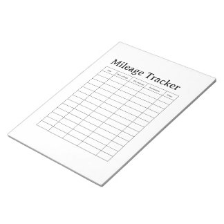 Business Mileage Tracker  Notepad