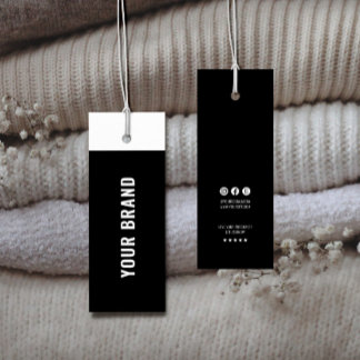Business Minimalist Brand Name Clothing Hang Tag