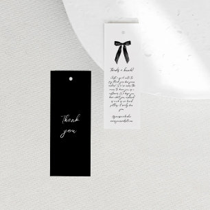 Business Minimalist Thank You Clothing Hang Tag