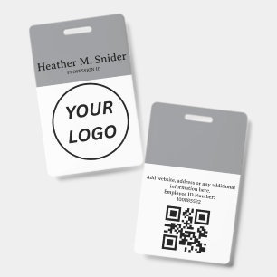 Business Modern Custom Employee Staff ID Logo Badg Badge