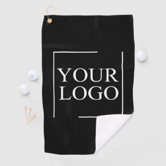 Business Name Add Logo Company Professional Text Golf Towel