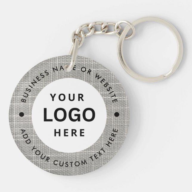 Business name and Logo Key Ring (Back)