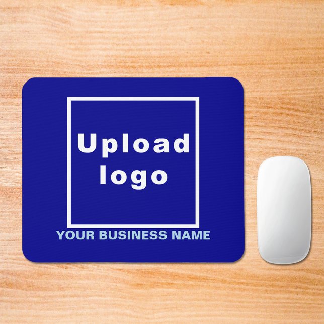 Business Name and Logo on Blue Mouse Pad (Build brand name awareness. Your business name and logo on blue mousepad.)