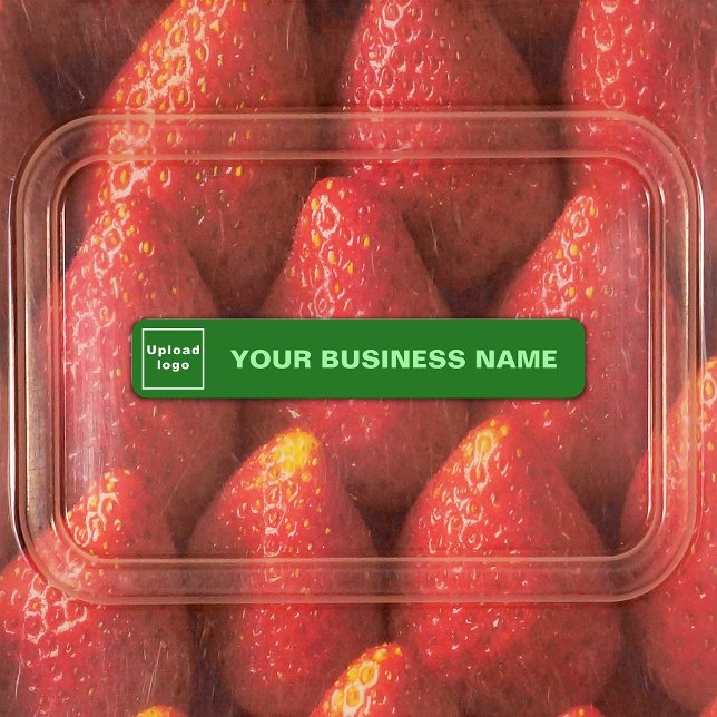 Business Name and Logo on Green Slim Adhesive (Creator Uploaded)