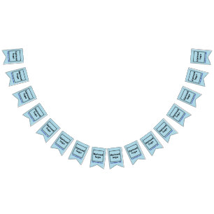 Business Name and Logo on Light Blue Swallowtail Bunting