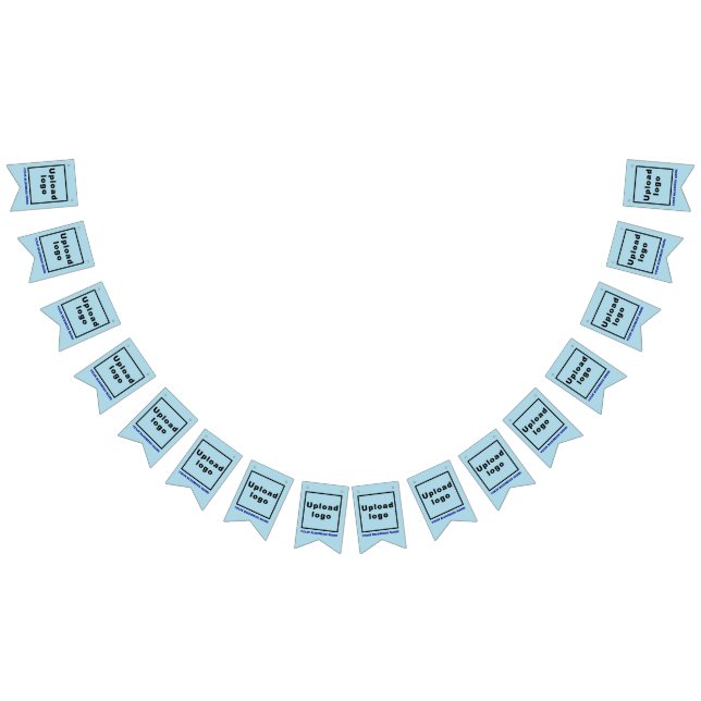 Business Name and Logo on Light Blue Swallowtail Bunting (All)