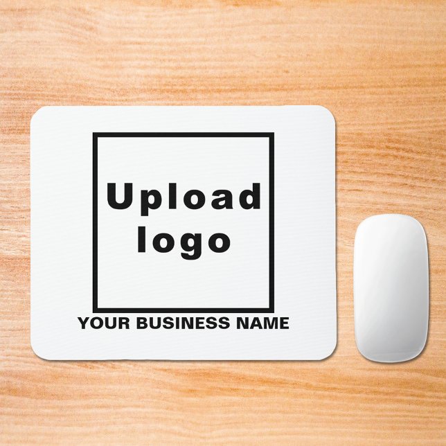 Business Name and Logo on Mouse Pad (Build brand name awareness. Your business name and logo on white mousepad.)