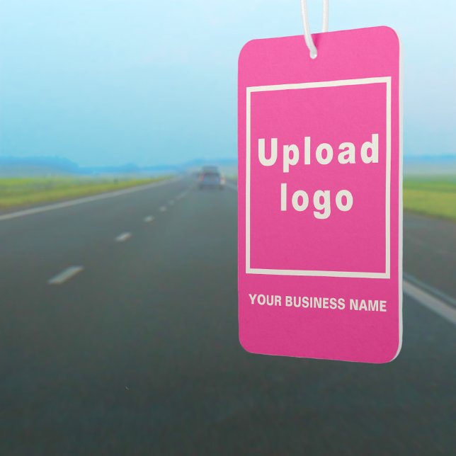 Business Name and Logo on Pink Air Freshener (Business name and logo on pink air freshener)