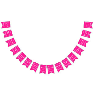 Business Name and Logo on Pink Swallowtail Bunting