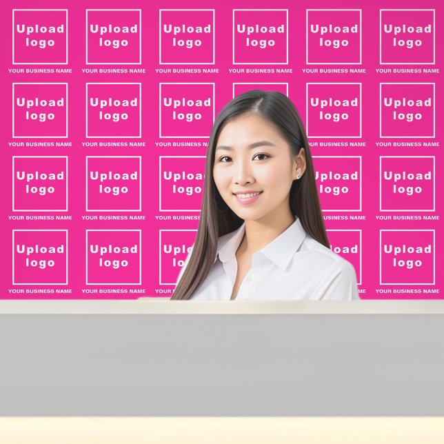 Business Name and Logo on Pink Wallpaper (Business name and logo on pink wallpaper)