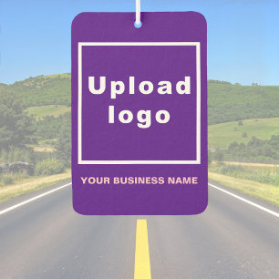 Business Name and Logo on Purple Air Freshener