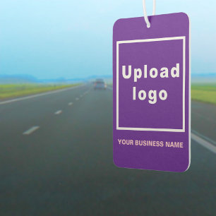 Business Name and Logo on Purple Air Freshener
