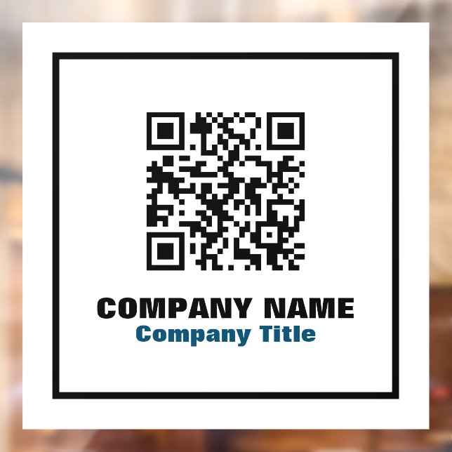 Business Name and QR Code (Sheet 2)