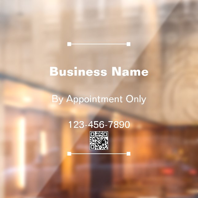 Business Name By Appointment Only QR Code (Sheet 2)