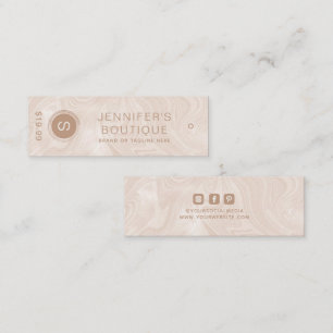 Business Name Clothing Size Tags Marble