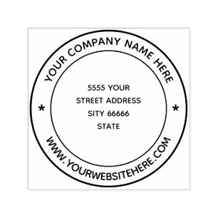 Business Name Company Address Personalised Your Self-inking Stamp