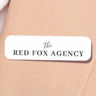 Business Name Company Branded Name Tag