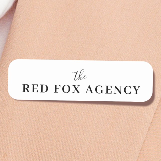 Business Name | Company Branded Name Tag (Creator Uploaded)