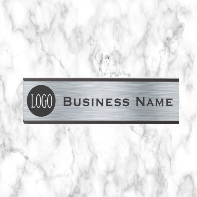 Business Name Company Office Door Sign Silver (Creator Uploaded)