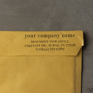 Business Name & Contact Information   Corporate Rubber Stamp