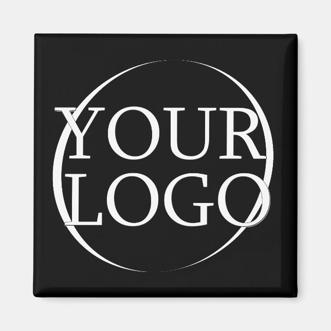 Business Name Create Your Own Company Text Magnet (Front)