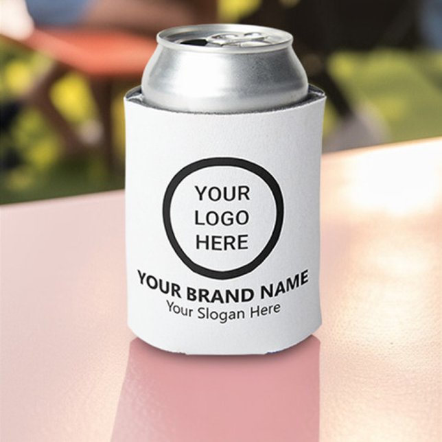 Business Name Custom Logo Collapsible Promotional Can Cooler (Creator Uploaded)
