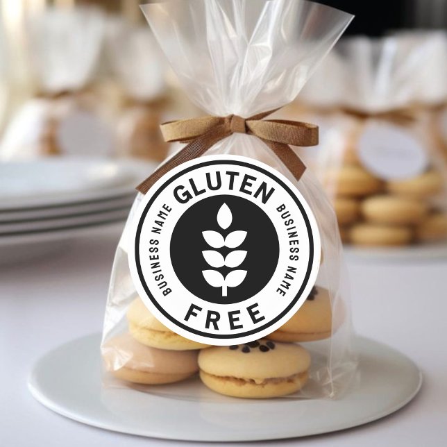 Business Name Gluten Free Food Label (Creator Uploaded)