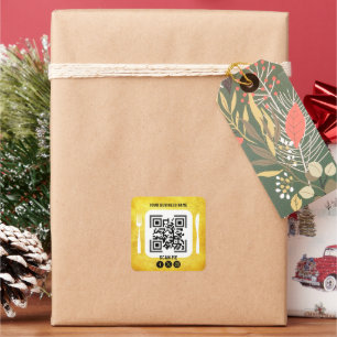 business name qr code sticker