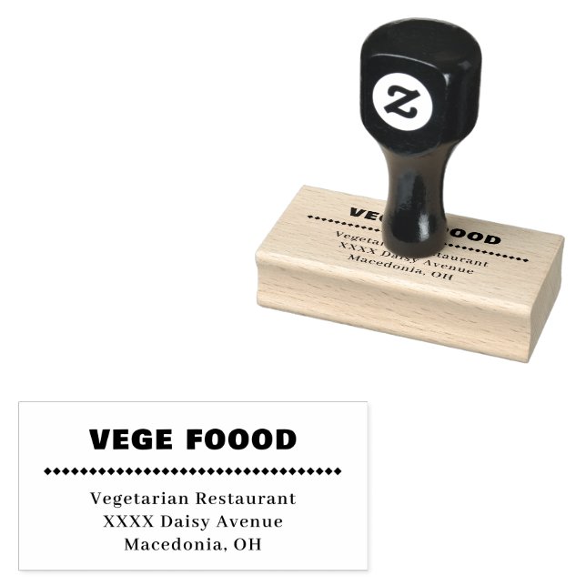 Business Name Rubber Stamp (Stamped)