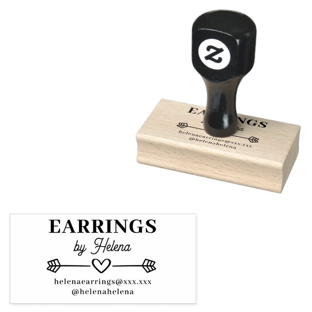 Business Name Rubber Stamp (Stamped)