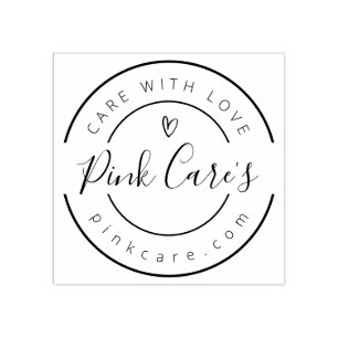 Business Name, Slogan and Website  Rubber Stamp