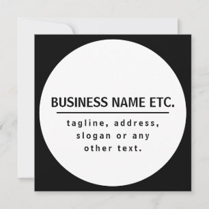 Business Name & Slogan/other text Black & White