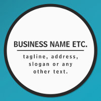 Business Name & Slogan/other text | Black & White