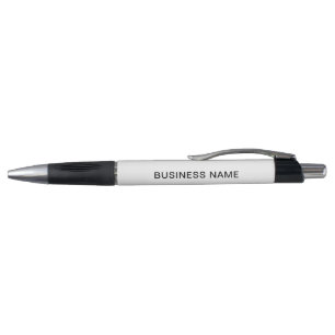 Business Name Text Logo Pen l White Black