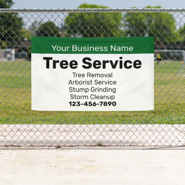 Business Name Tree Service Contractor Services Banner (Insitu)