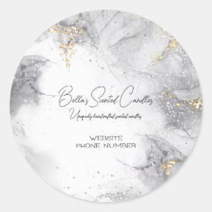 Business Name w/Fragrance Candle Sticker