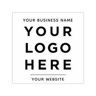 Business Name Website Custom Logo Self-inking Stamp