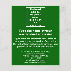 Business New Product or Service on Green Flyer