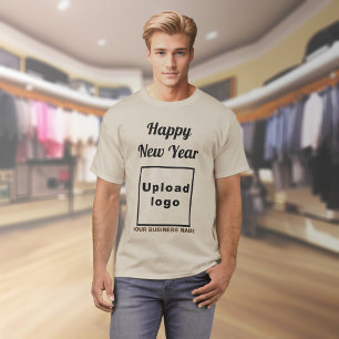 Business New Year Greeting on Sand Colour T-Shirt