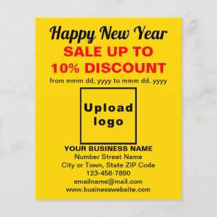 Business New Year Sale on Yellow Flyer