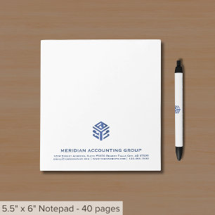 Business Notepad with Company Logo